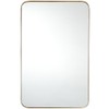 Pemberly Row 32"x20" Rectangle Metal & MDF Wall-Mounted Bathroom Mirror
