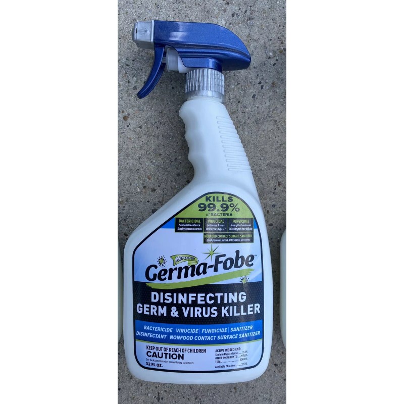 Germa Fobe Lot Of 2 Bottles Germa-Fobe 32 oz Disinfecting