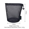 usharedo 5pcs Durable Drawstring Net Bag Storage Ditty Bag M