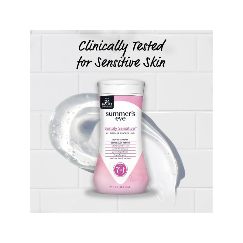 Summer's Eve Cleansing Wash | Simply Sensitive | 9 Ounce