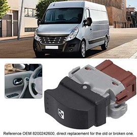 Window Regulator Switch Master - Electric Window Switch Car Electric Window Switch Main Switch Replacement for Electric Window Regulator Replace Replacement for Master II 8200242600