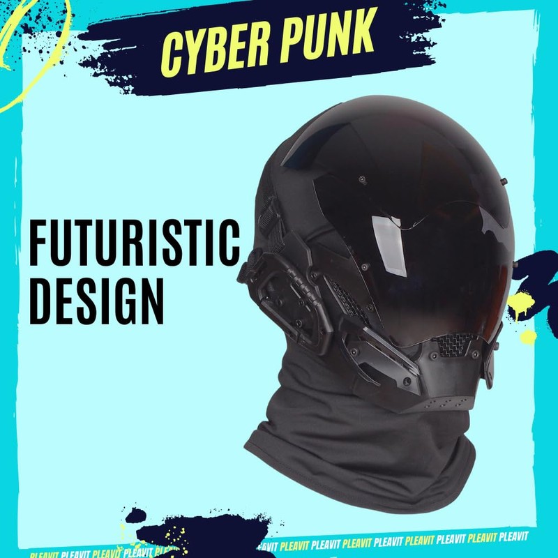 PLEAVIT Cyberpunk Cosplay Helmet