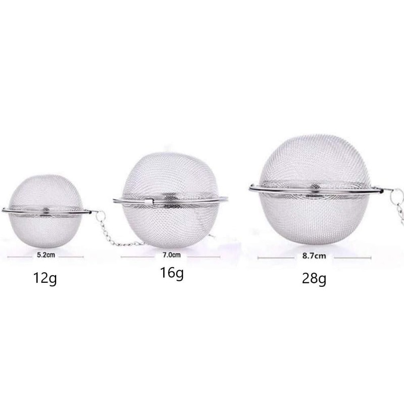 3pcs Stainless Steel fine mesh Seasoning Ball Kitchen Soup Spice