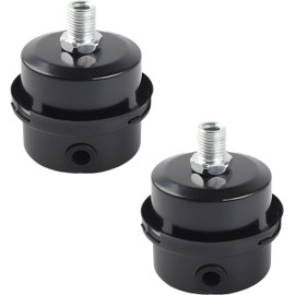 Compressor Silencer Filter, 3/8 Inch Silencer for Air Compressor, 16 mm Metal Air Compressor Air Filter, for Air Compressor Filter, Thread Air Compressor Filter, Pack of 2