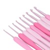 9Pcs Crochet Hooks Anti Slip Ergonomic Design Lightweight Portable Crochet