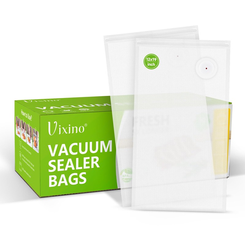 Vixino Vacuum Sealer Bags, 30 Reusable Vacuum Sealer Bags for