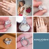 AINUOSHI 5.5 Carats Cushion Cut 925 Sterling Silver Sona Diamond