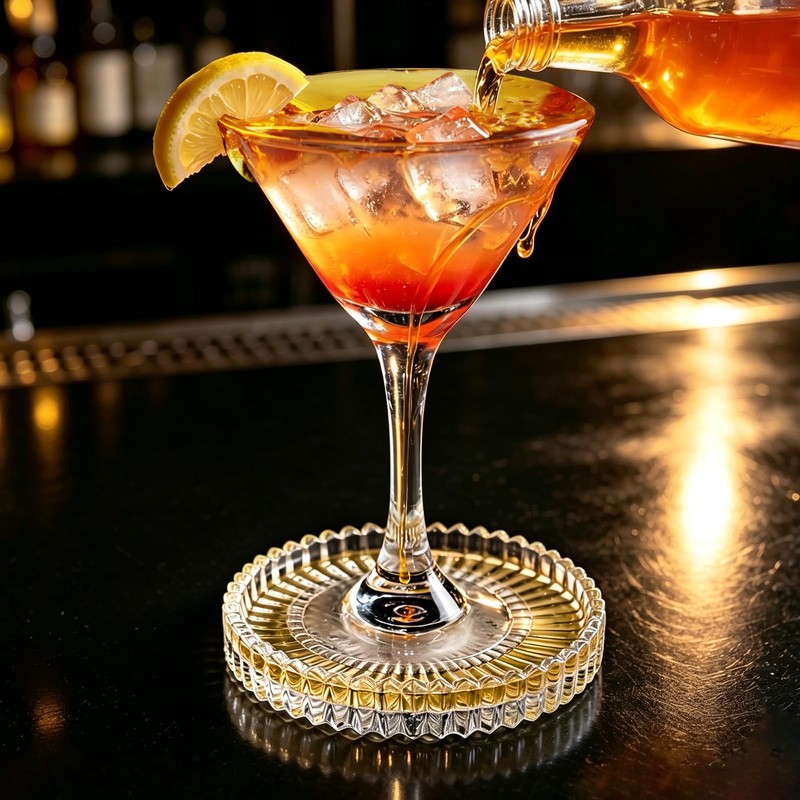 Glass Coasters for Drinks Set of 5 with Holder