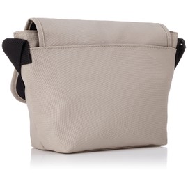 Kangol Shoulder Bag, Leather Tag, Messenger Bag, beige