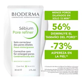Bioderma Sébium Pore Refiner Corrector Poros Todo Tipo Piel Día Noche