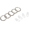 GARDINIA Curtain Rings for Curtain Rods with Diameter 16 mm