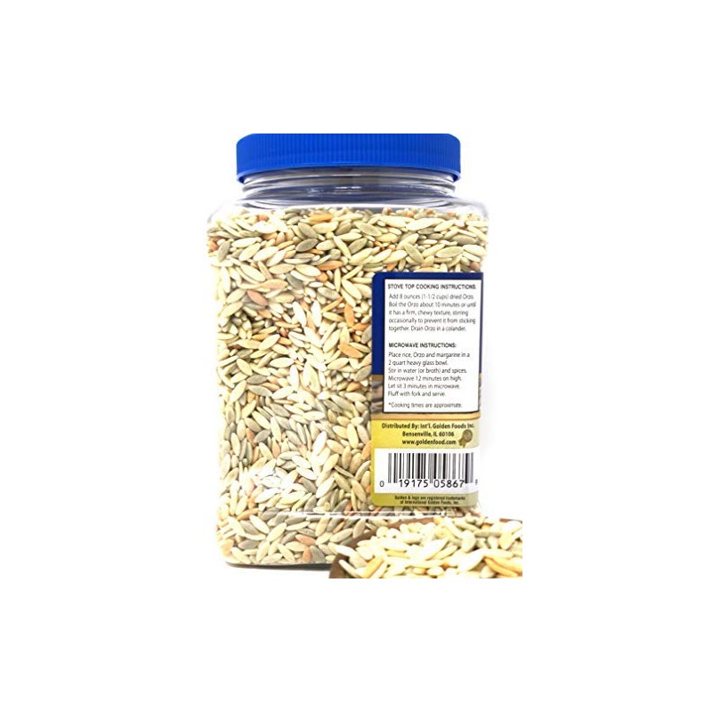 Specially Selected TRI Color Orzo Pasta, Kosher, Non GMO, Vegan,