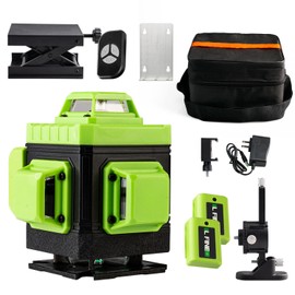 DONWELL 360° 4D 16 Lines Green Laser Level Cross Line Self Leveling Accurate Measure Kit