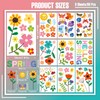 Spring Window Clings for Glass Windows, 86 Pcs Flowers Butterfly