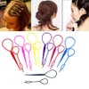 10PCS Plastic Magic Pull Hair Pin Tail Hair Braid Ponytail