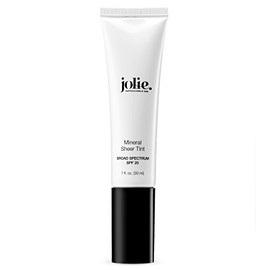 Jolie Mineral Sheer Tint SPF 20 Oil Free - Face Tinted Moisturizer - Hydration - Coverage - Sunscreen- Mineral Formula - Vegan (Medium)