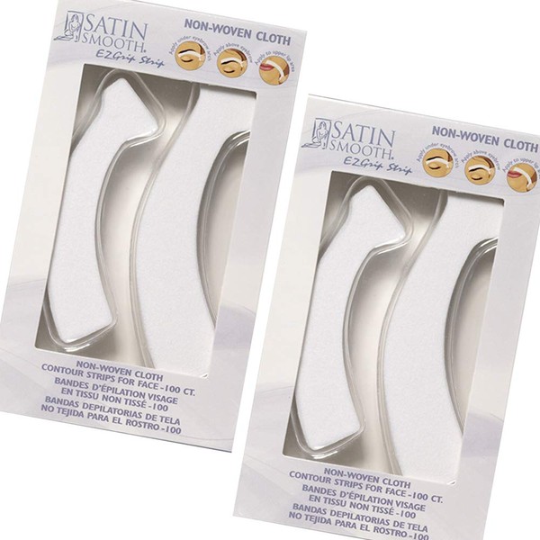 Satin Smooth EZ Grip Eyebrow Wax Strips – Non-Woven Eyebrow