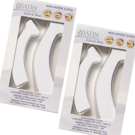 Satin Smooth EZ Grip Eyebrow Wax Strips – Non-Woven Eyebrow Waxing Strips, Upper Lip & Brow Wax Strip, Facial Hair Removal Women, 100 ct, 2 Pack