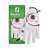 FootJoy WeatherSof Men's Golf Glove, White/Red, White/Red