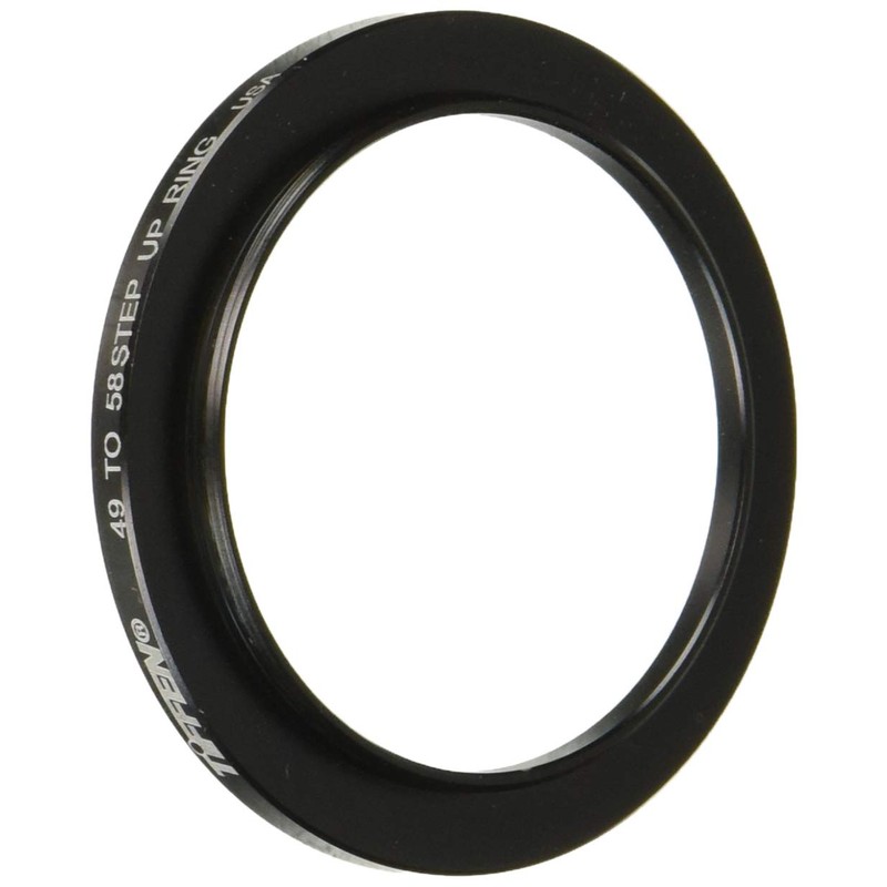Tiffen 4958SUR 49 to 58 Step Up Filter Ring (Black)