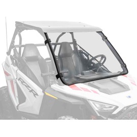 SuperATV Full Windshield for 2022+ Polaris RZR 200 | 1/4" Polycarbonate | Stronger Than Glass | XR Optic Hard Coating | Preinstalled Bulb Seal | Rattle Free | Easy Installation | USA Made
