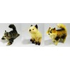 Set of 3 Bristle Cat Christmas Tree Decoration