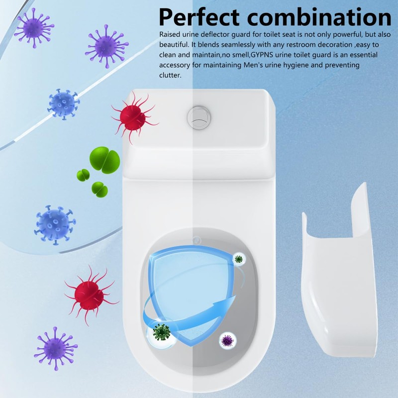 Portable Pee Guard Compatible for Toilet, Stops Urine Splash Compatible