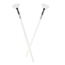 Beavorty 2pcs Fan-shaped Mascara Brush for Lower Lashes Curved Design for Precise Application Includes Brushes for Makeup Supplies and Eyelash Grooming