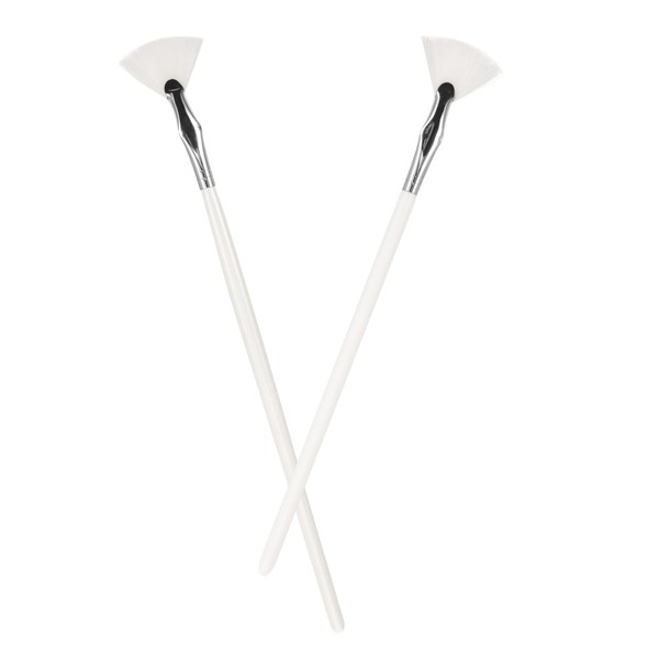 Beavorty 2pcs Fan-shaped Mascara Brush for Lower Lashes Curved Design