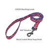 Olahibi Dog Collar and Leash Combo Set, Union Flag Pattern,
