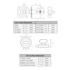HANDLEZONE® Bathroom Toilet Door Thumb Turn and Release Deadbolt Kit