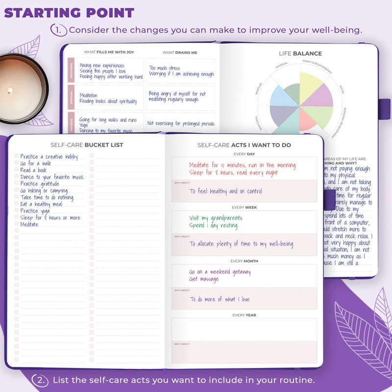 Clever Fox Self-Care Journal – Daily Reflection Notebook – Mental