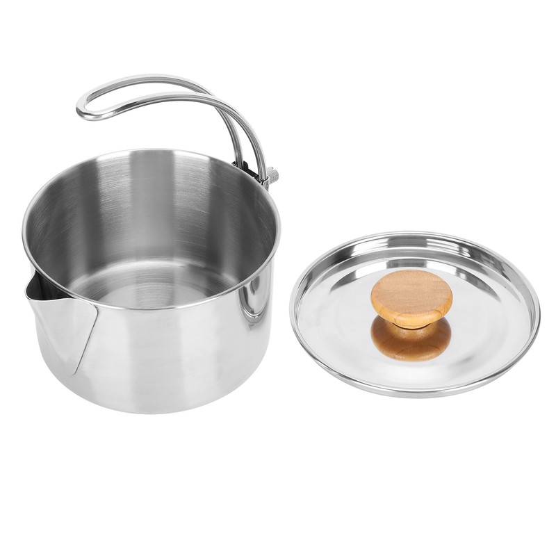 Stainless Steel Kettle Portable Folding Coffee Tea Pot for Outdoor