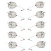 10Pcs/Pk Carp Fishing Bait Trap Cage Feeder Basket Holder Coarse