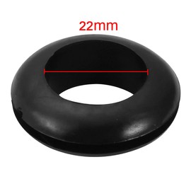 TA-VIGOR 5pcs Rubber Seals Cable Protector 22mm Conductor Wiring Blind Seal Ring Grommets Black Electrical Cable Hole Plugs Wire Seals for Protecting Wires, Cables and Connectors