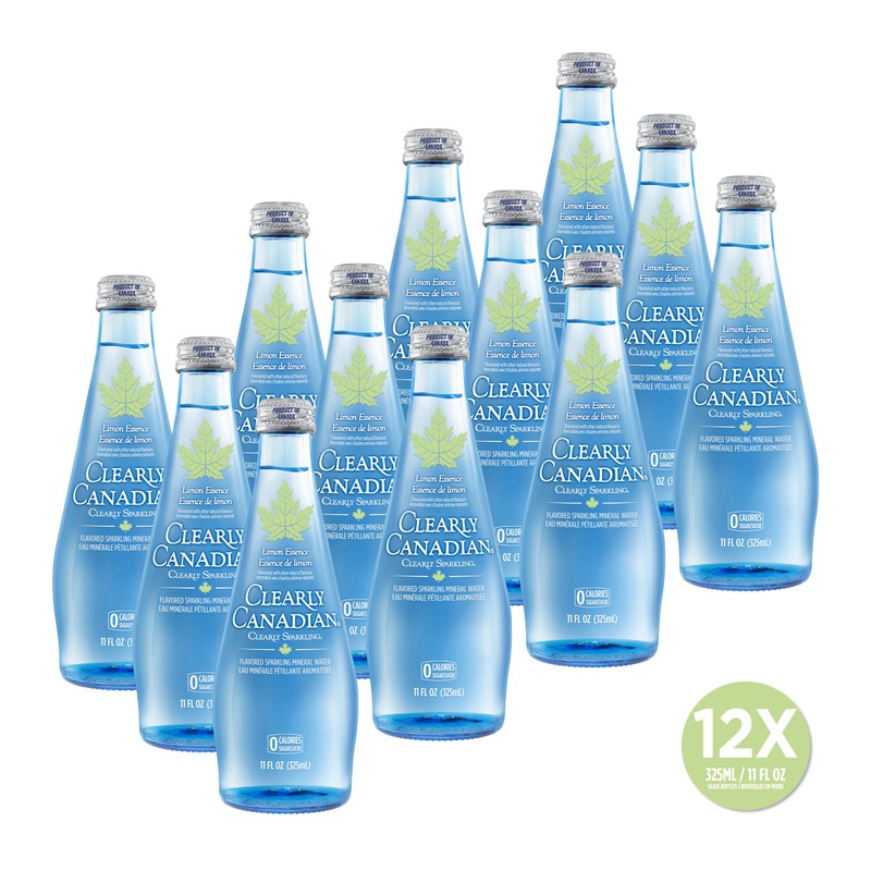 Clearly Canadian Clearly Sparkling Limon Essence Unsweetened Flavored Sparkling Mineral