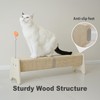Meeyoview 30" Horizontal Scratching Post, Sisal Cat Scratcher with Spring