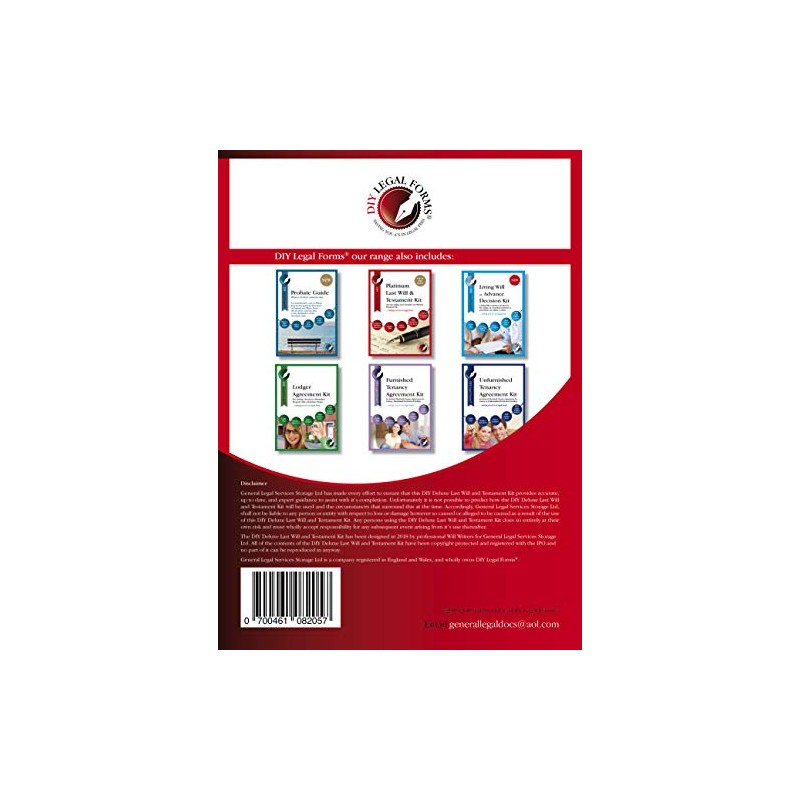 DIY Legal Forms Deluxe Last Will and Testament Kit. 2024-5