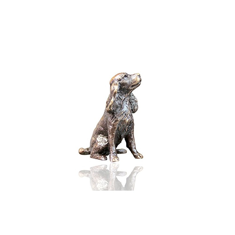 Bronze Spaniel Dog - Bronze Miniature Figure - Butler &