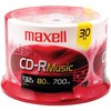 Maxell 30-Pack Music 80x / 700MB CDR Media for Audio