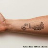 'Cement Truck' Temporary Tattoo - Water Resistant, Skin-Safe, Non-Toxic Transfer