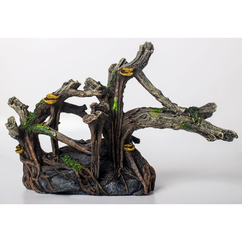 TAOMYPETS Fish Tank Decorations Aquarium Décor Resin Artificial Tree Trunk