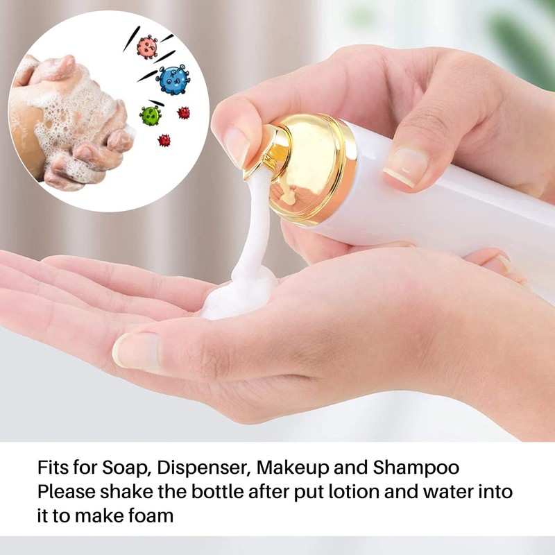 Bopfimer 10PCS 30ML Plastic Foam Pump Dispenser Bottle,Soap Mousses Liquid