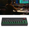10 Channel Sound Mixer Independent Volume Control Knob Professional Multichannel