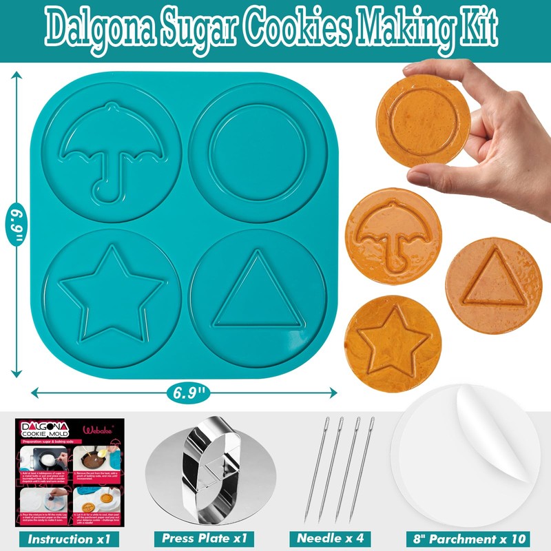 Webake Dalgona Squid Sugar Candy Game Making Kit, The Original