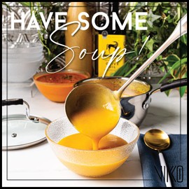 Vikko Soup Bowls, 6.5 Inch Salad Bowls, Glass Soup Bowls, Elegant Textured Glass Bowls, Set of 6, Dishwasher Safe