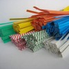 100pcs Plastic/Paper Coated White 4" X 1/4" Twist Ties -