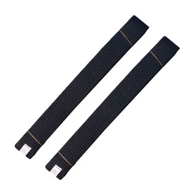 G-LIKE Martial Arts Accessories Taekwondo Belt - 2 Pieces Belt Martial Arts Karate Judo Wushu Ju-Jutsu Ninjutsu Budo Kendo Aikido Training Competition for Adults Children - Cotton (280 cm, Black)