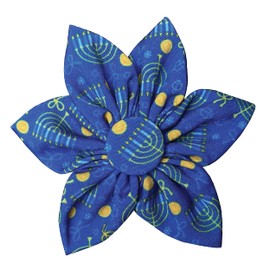 Huxley & Kent Pet Pinwheel | Hanukkah (Small) | Hanukkah Collar Accessory for Dogs/Cats | Bow Collar Attachment | Cute, Comfortable Accessory | H&K Pinwheel for Pets