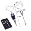 2 Pack Heart Wine Bottle Stopper, BetterJonny Stainless Steel Wine